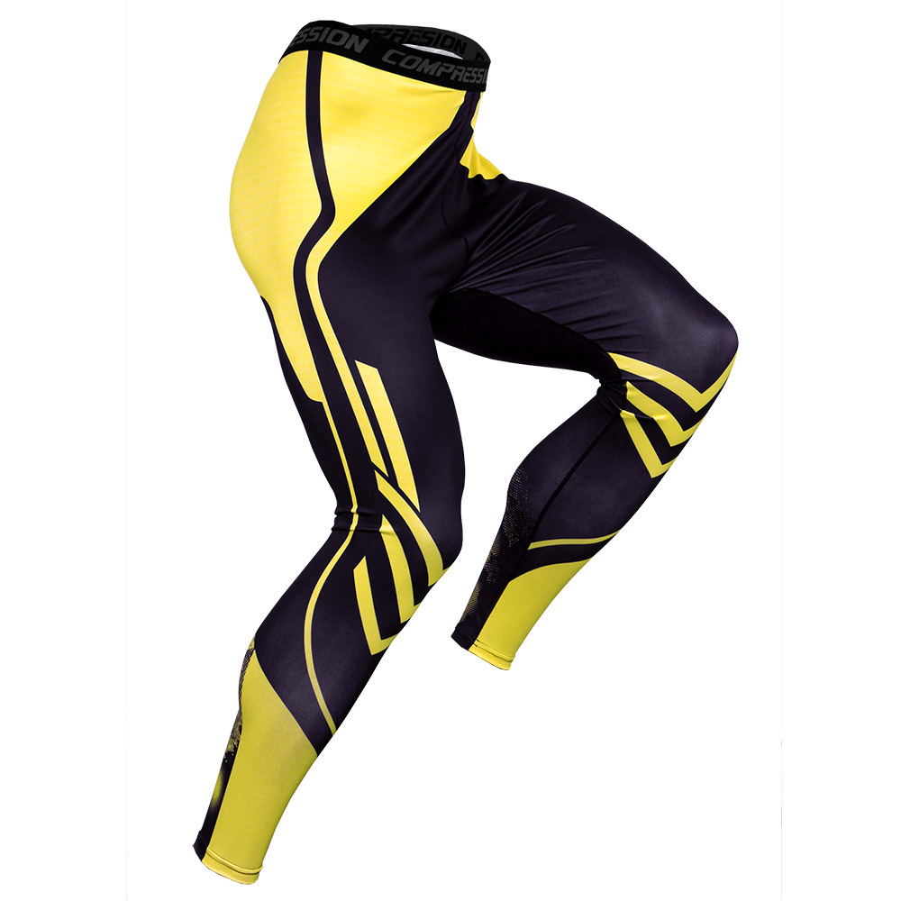 Men's Tights High-elastic Compression Pants Running Training Quick-drying Sport
