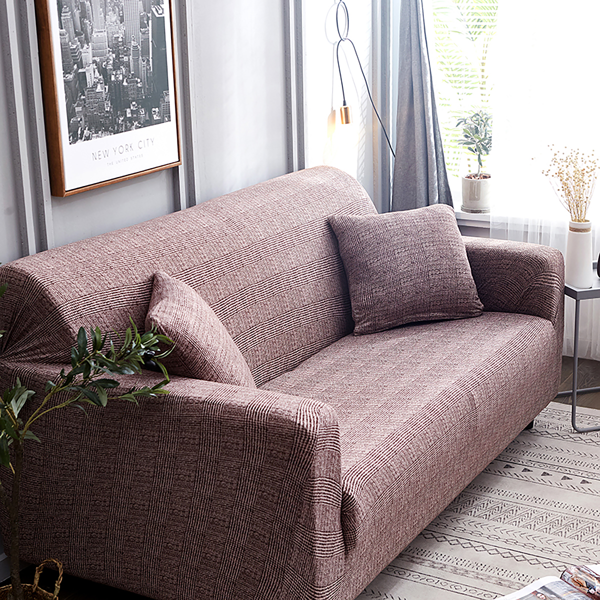 Sofa Covers Multicolored Elastic Stretch Slipcover Protector Settee 1-4 Seaters