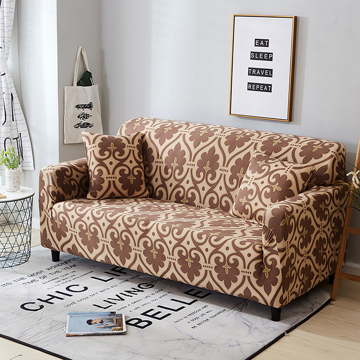 Sofa Covers Multicolored Elastic Stretch Slipcover Protector Settee 1-4 Seaters