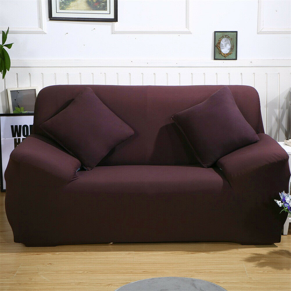 Details about   Stretch Cover For Armchair Sofa Couch Living Room 1 Seat Slipcover Single Seater