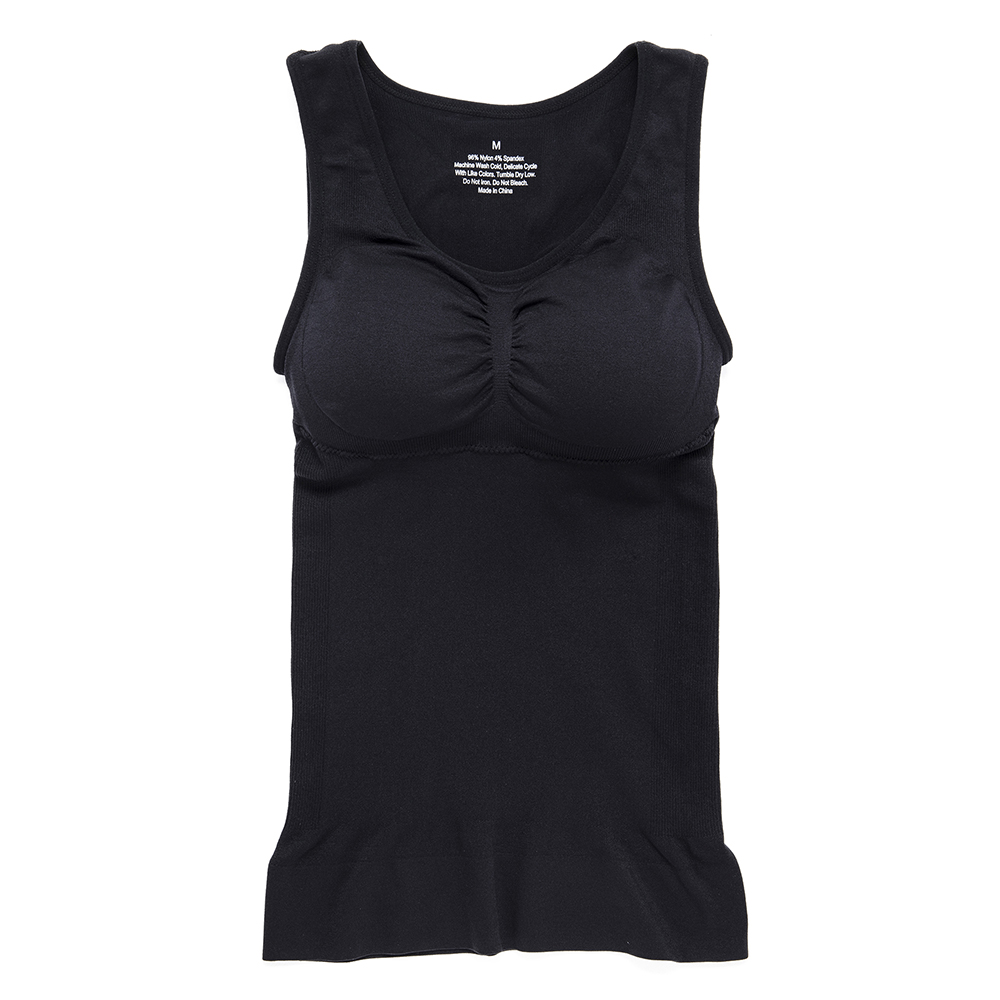 Details about   Lady Women's Cami Shaper Built In Padded Bra Top Shapewear Slim Camisole Vest US