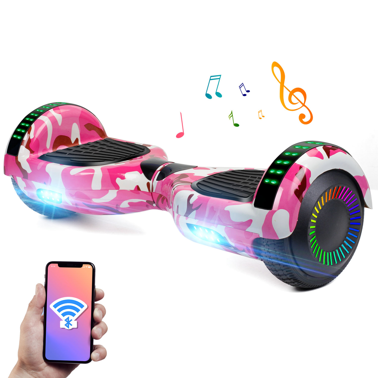 Details about / 6.5 Bluetooth Hoverboards Self-Balancing Scooter No Bag Camou