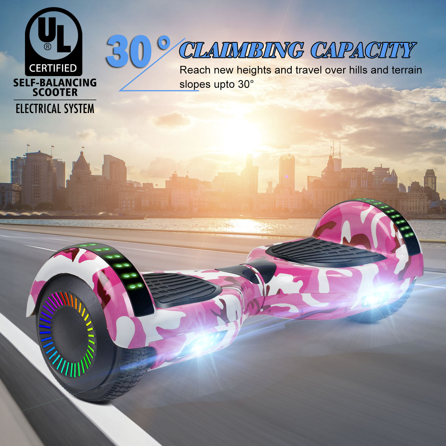 Details about / 6.5 Bluetooth Hoverboards Self-Balancing Scooter No Bag Camou