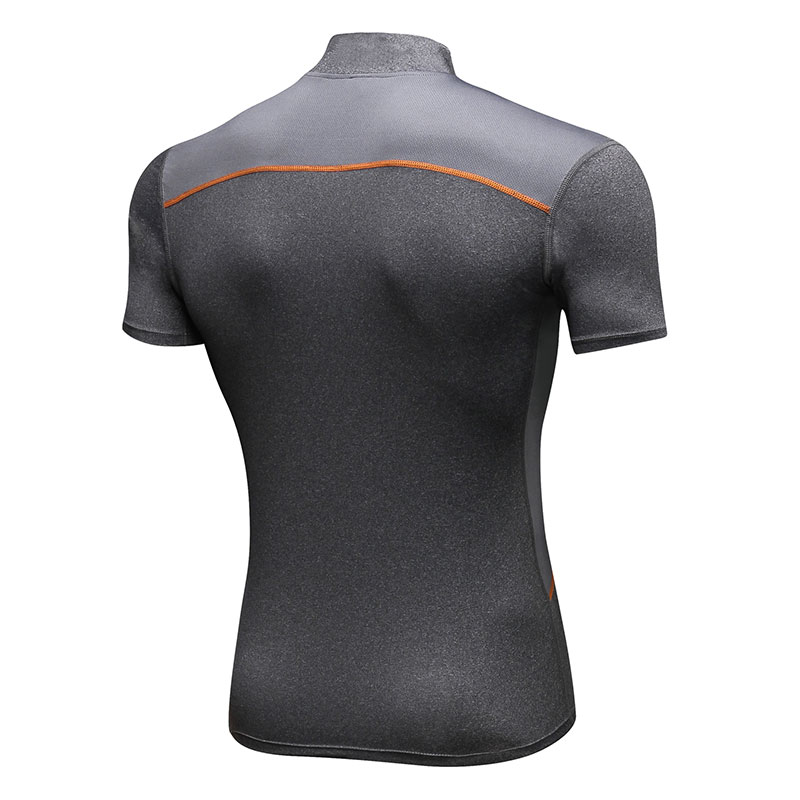 Men/'s Short Sleeve Sports T-Shirt Compression Fitness Workout Tops Athletic Tee
