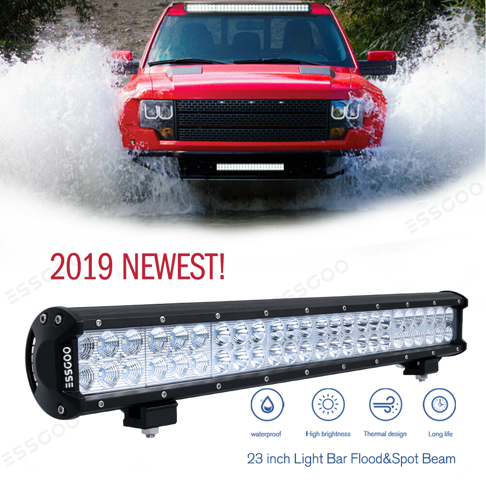 Multi-Lengths LED Work Light Bar Combo Beam/&Universal Front License Mount Bracke