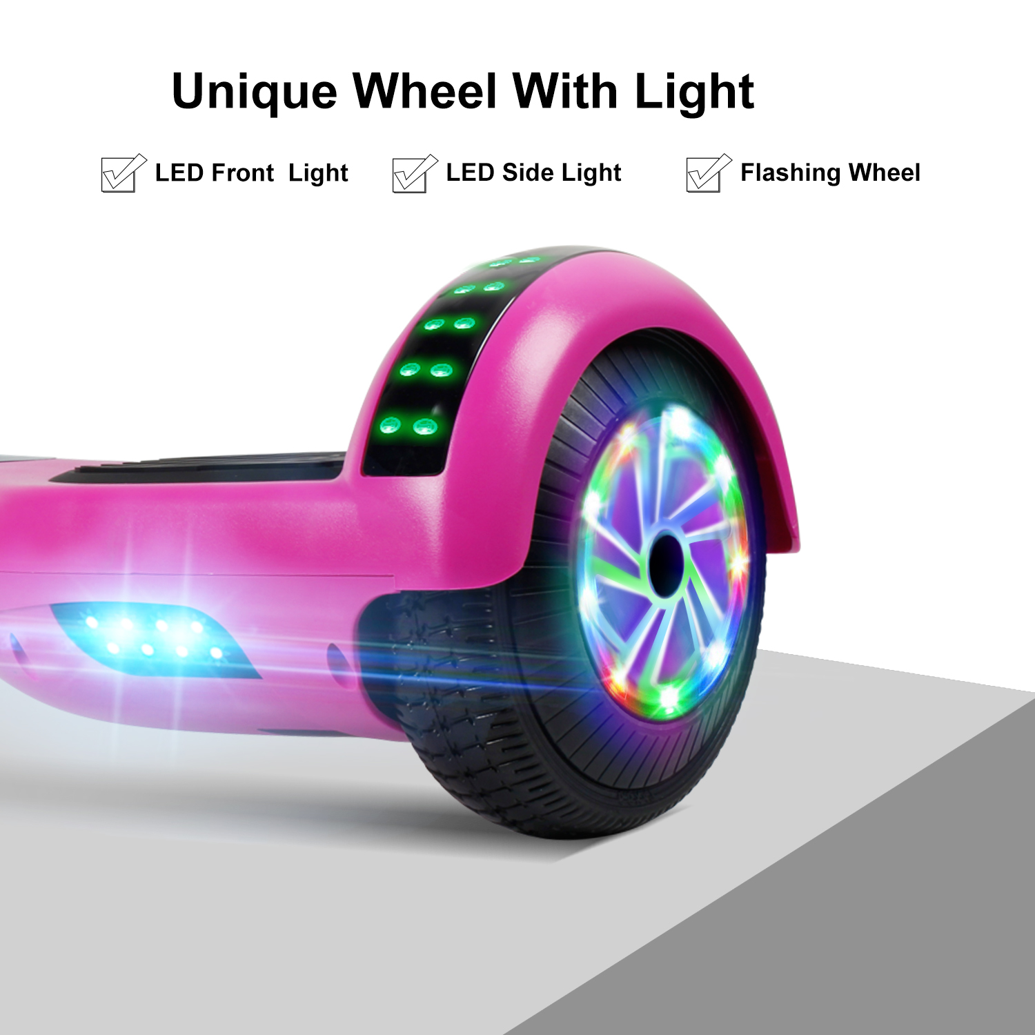 Bluetooth Hoverboad Electric Balancing Scooter W// LED Lights Girls Gift no bag
