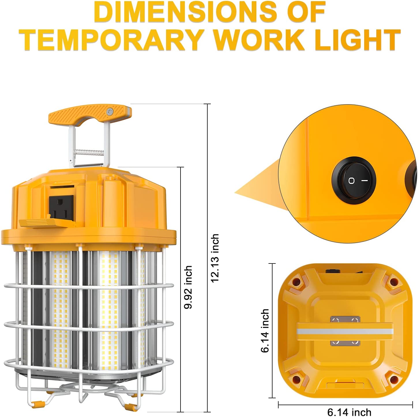 Linkable 80W 100W 125W 150W LED Temporary Work Light Construction Jobsite Lights - Picture 13 of 17