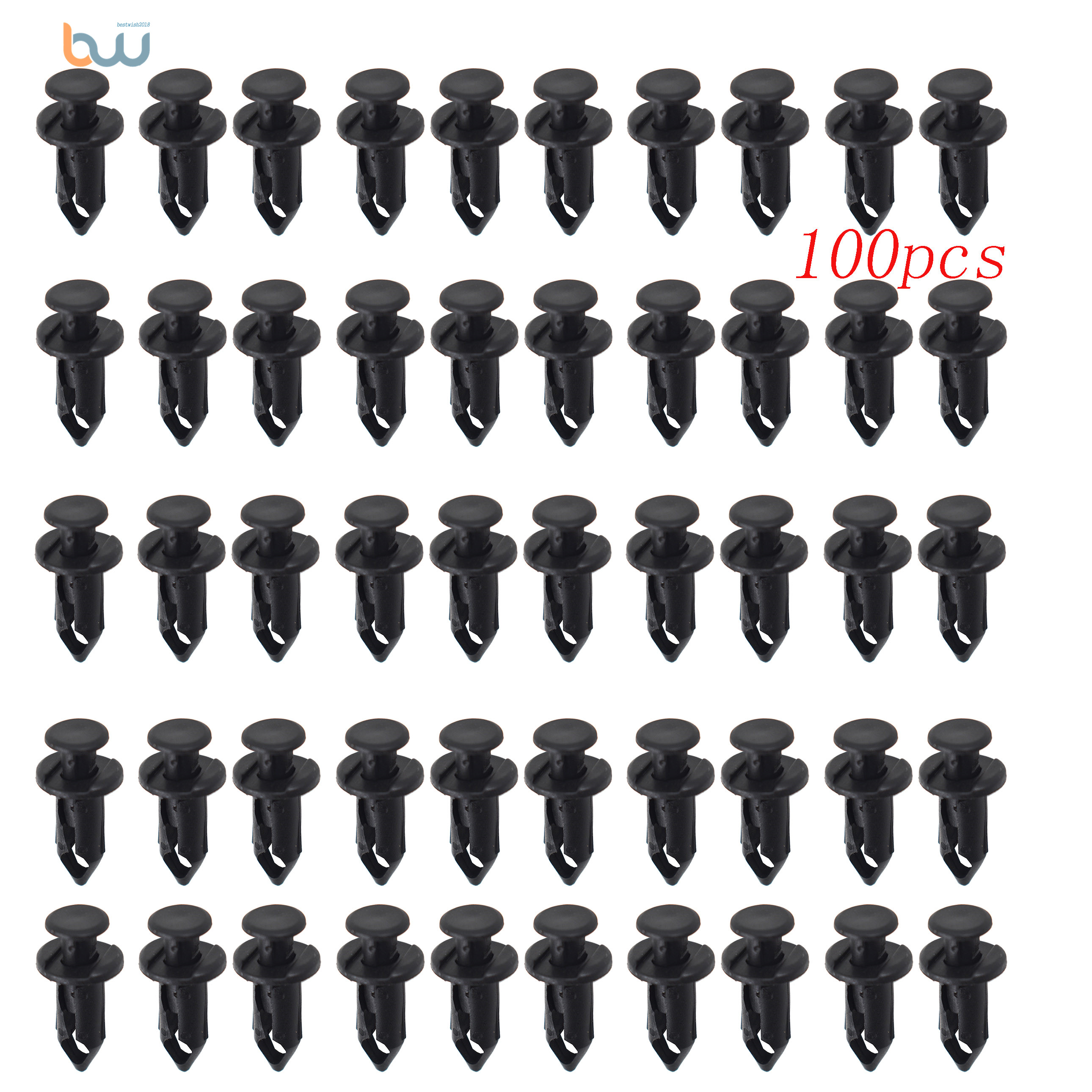 ATV Retainer Clips 8mm Push Pin Splash Guard Body Panel Fit For Honda×100 CA