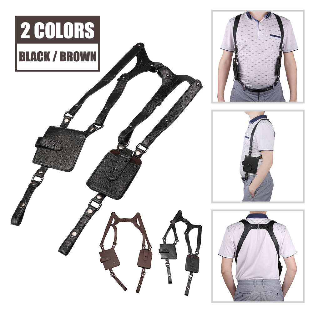 leather shoulder holster fashion