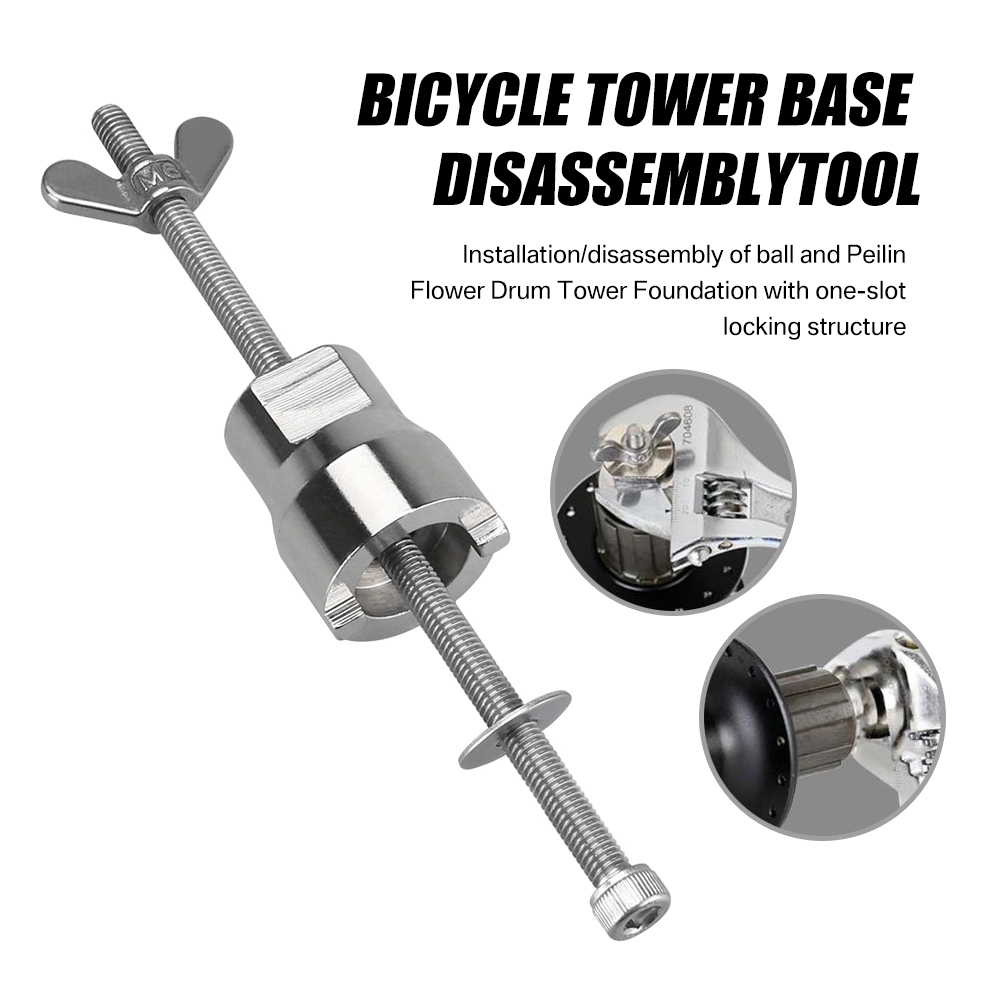 Stainless Steel Bicycle Hub Disassembly Tool Sleeve Mountain Bike Remover Repair