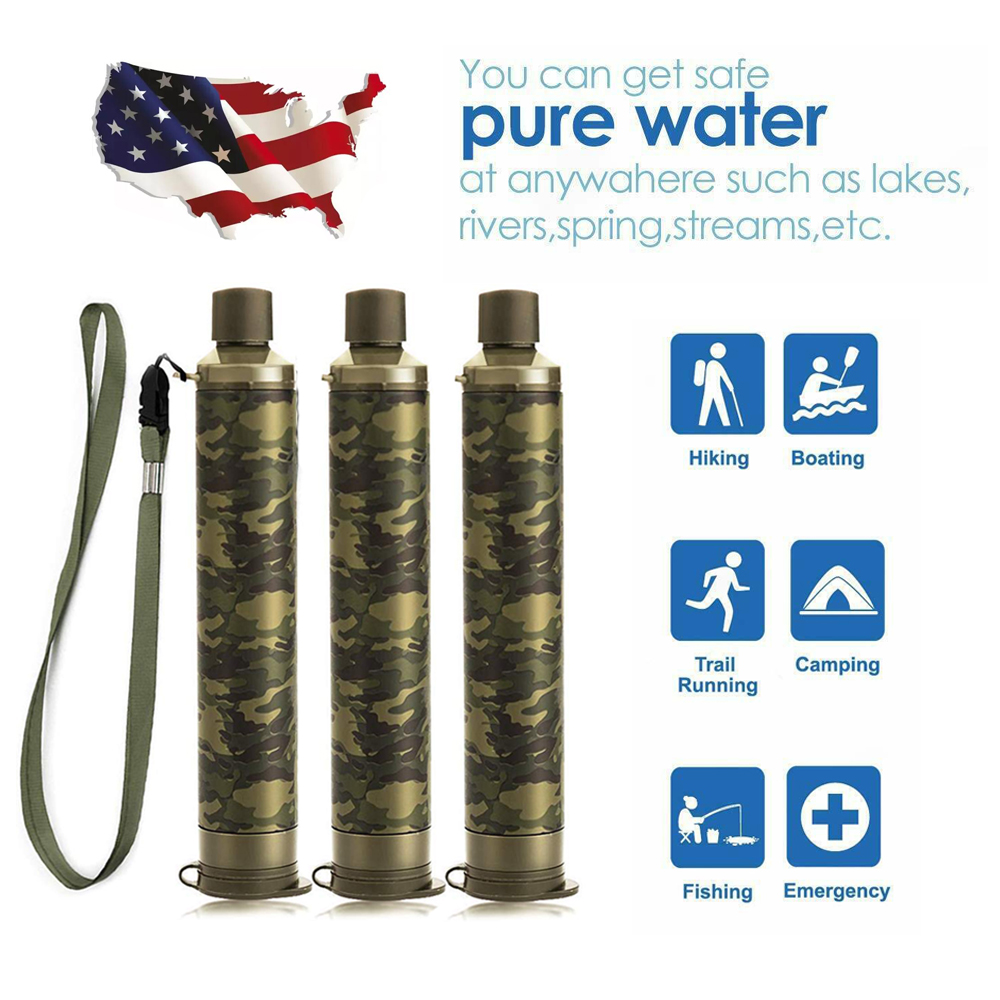 MoKo Portable Water Filter Straw Outdoor Camping Hiking Survival Water Purifier
