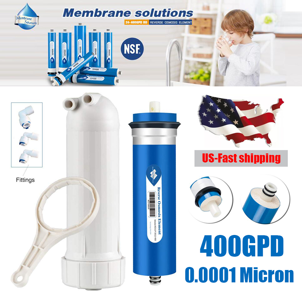 400gpd Ro Reverse Osmosis Membrane Water Filter Housing Reduce Water Hardness Ebay