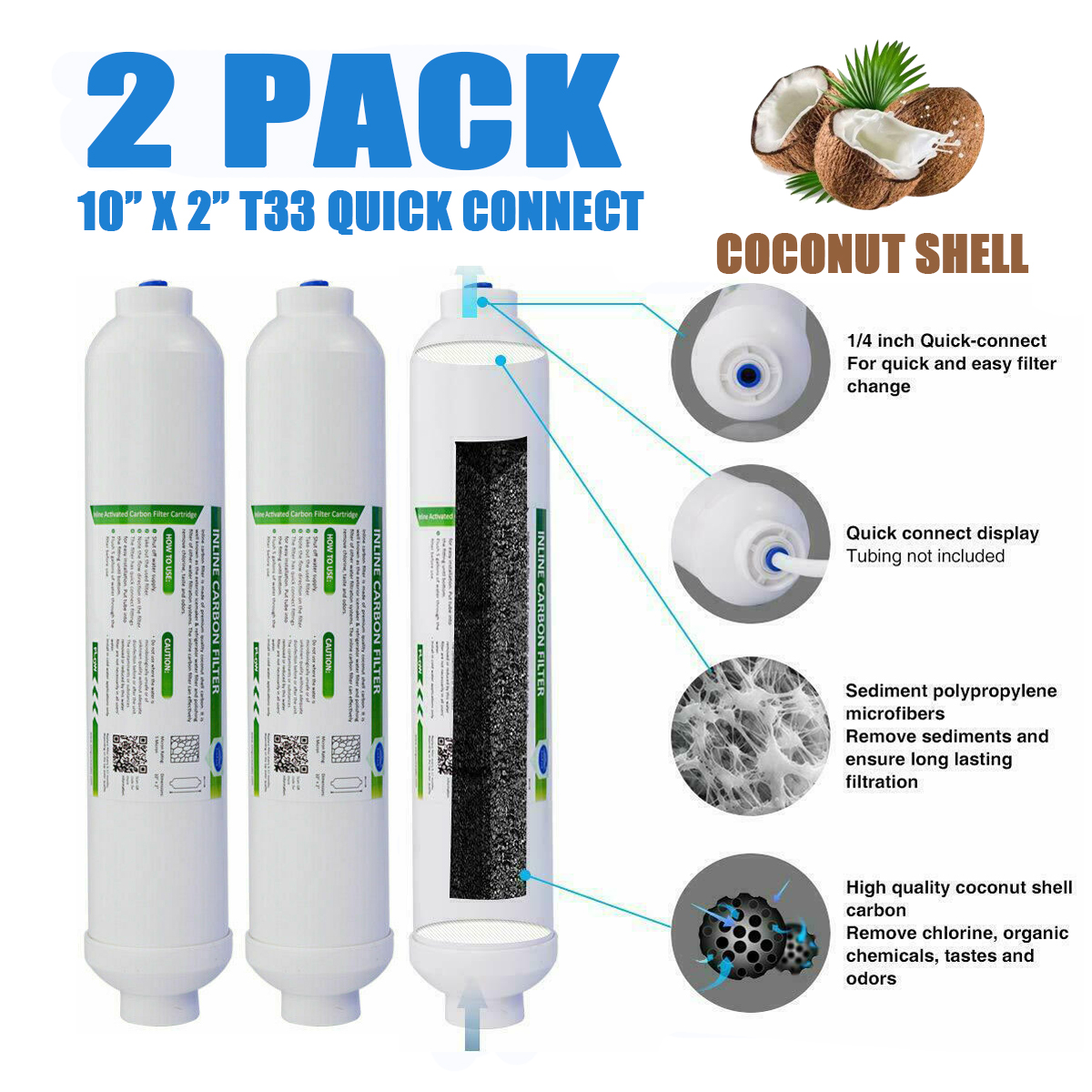 inline water filter cartridge