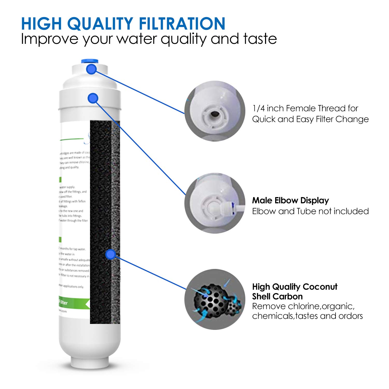 5 Stufe unter Waschbecken Umkehrosmose Trinkwasser Filter System Faucet