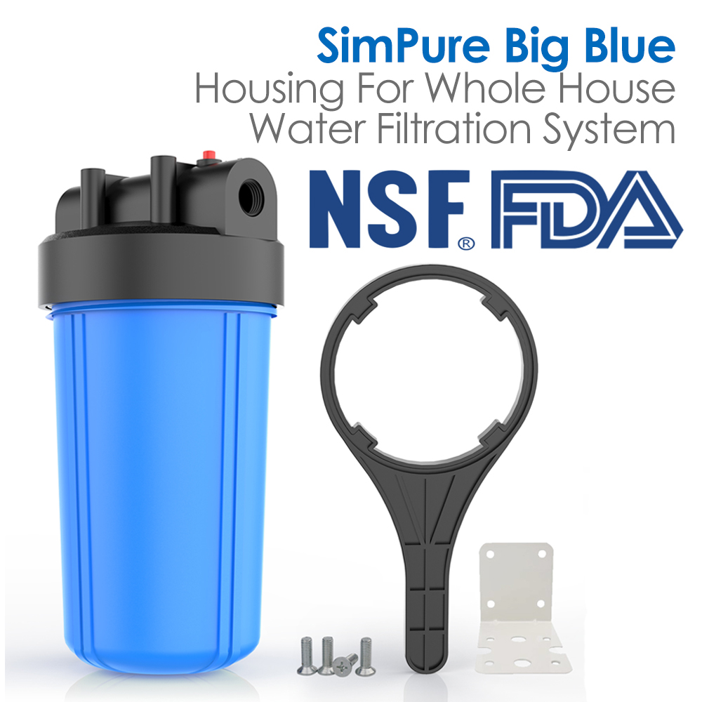 10" x 4.5" Big Blue Housing Whole House Prefiltering Water Filter