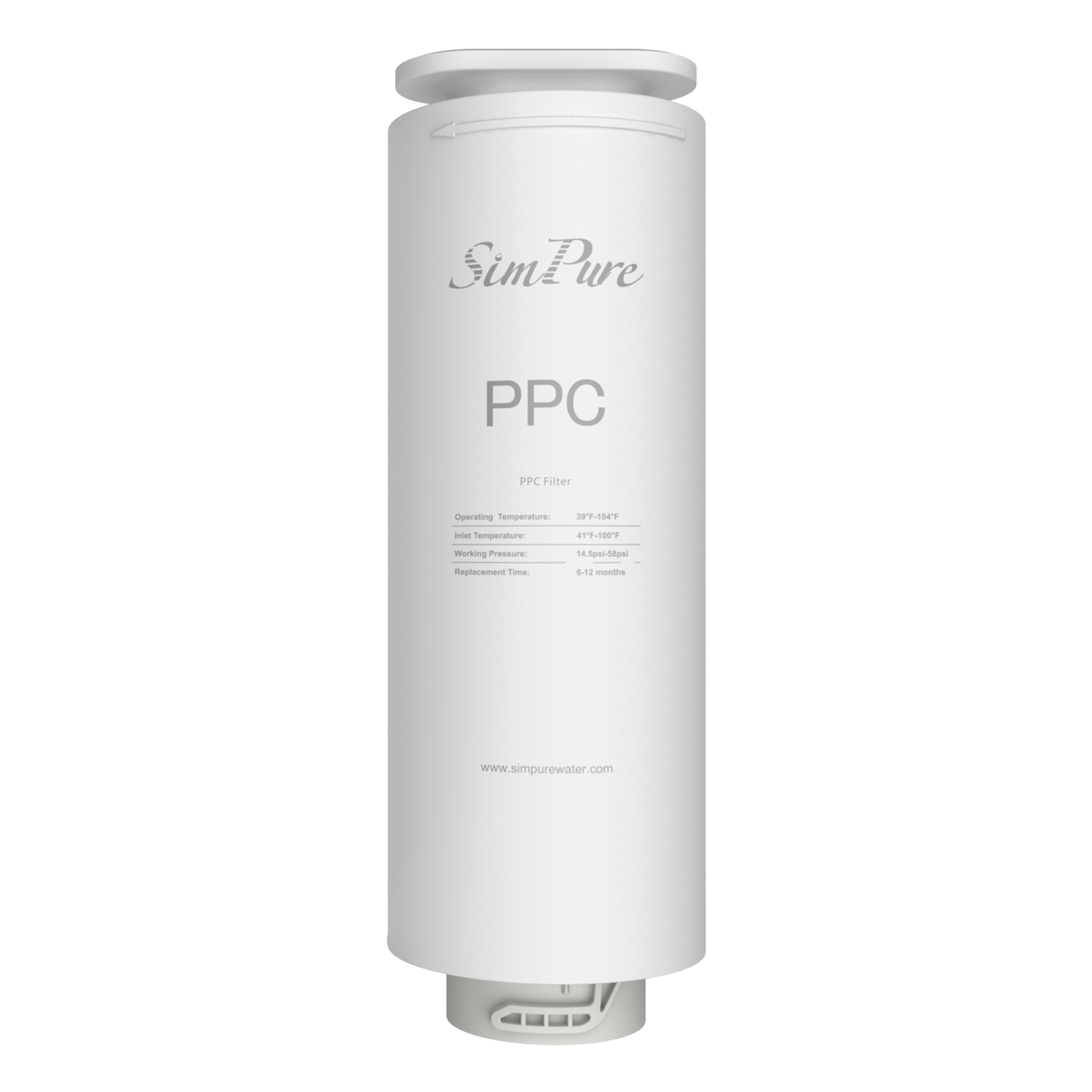 SimPure PPC RO Replacement Filter For Model Q6 RO Water Filtration