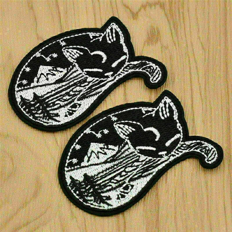 Diy embroidered iron on patches badge applique fabric sewing sticker