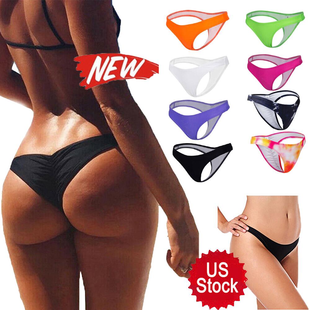 Sexy Women Off the Shoulder Bra Top Bikini Set G-String Briefs Swimwear  Bathing