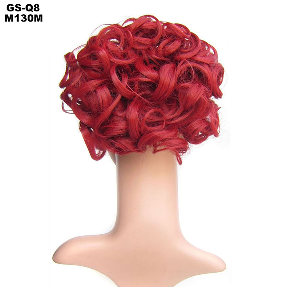 Thick Curly Messy Bun Hair Piece Scrunchie Clip In Hair Extensions