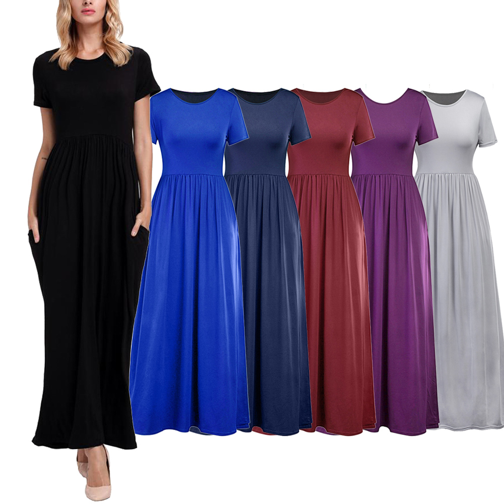 navy blue maxi dress casual