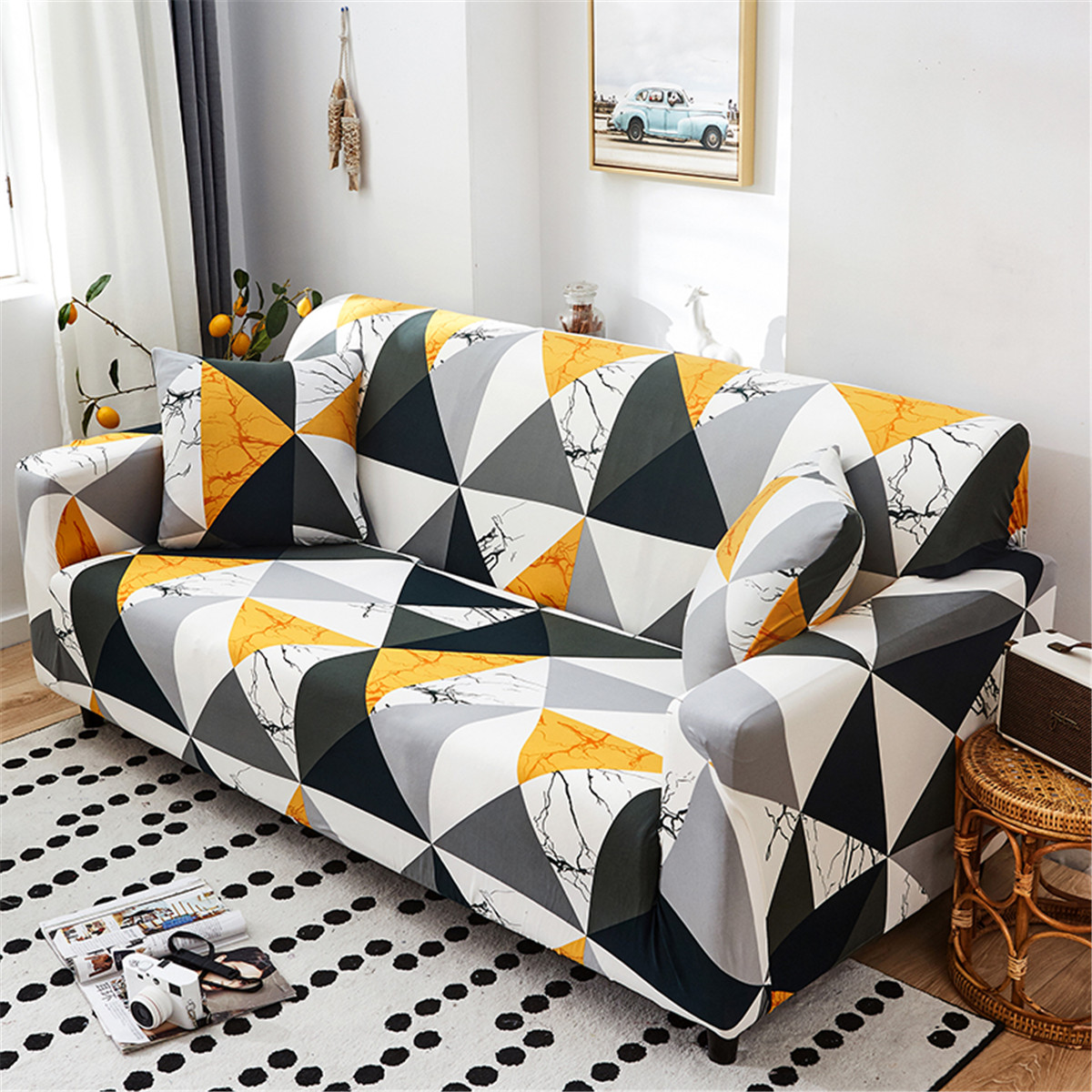 L Shape 1 2 3 4 Seater Stretch Sofa Covers Slipcover Corner Ebay