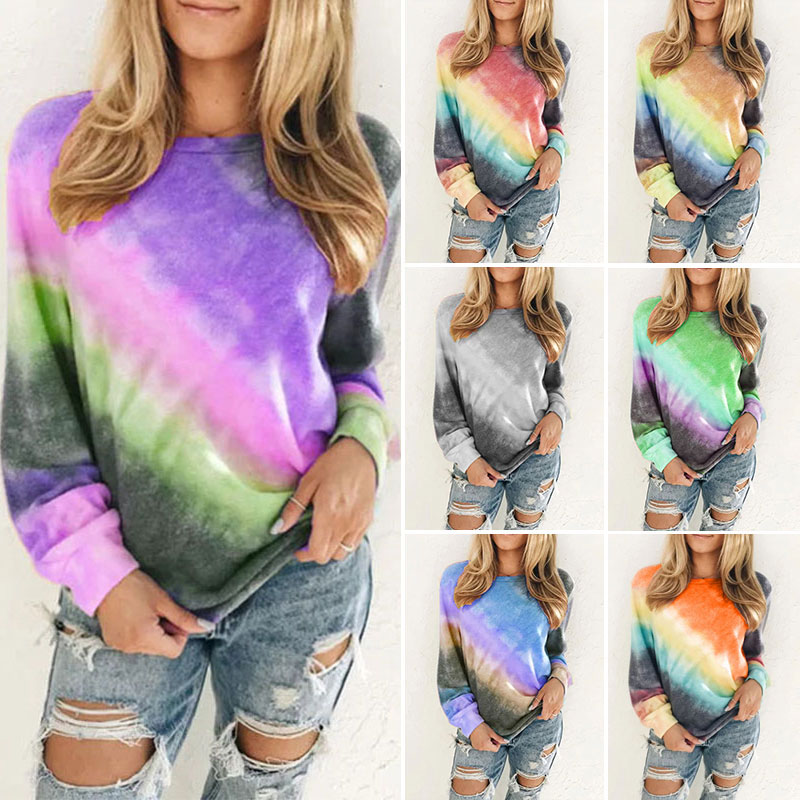 womens plus size tie dye sweatshirt