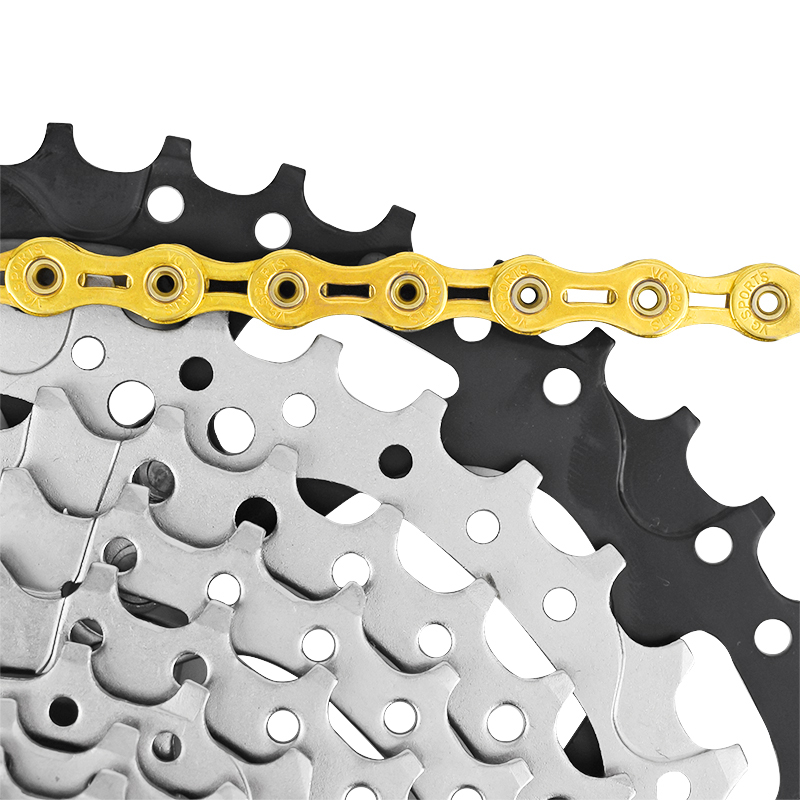 Half-hollow 116 Links Bicycle Alloy Chain For Mountain Road Bike Hollow