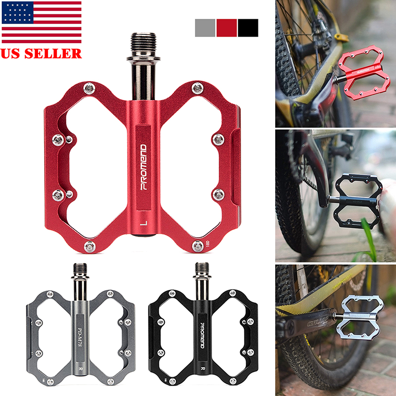 1 Pair Ultralight Aluminum Pedals Alloy Sealed Bearing Pedals MTB Bike 3 Colors