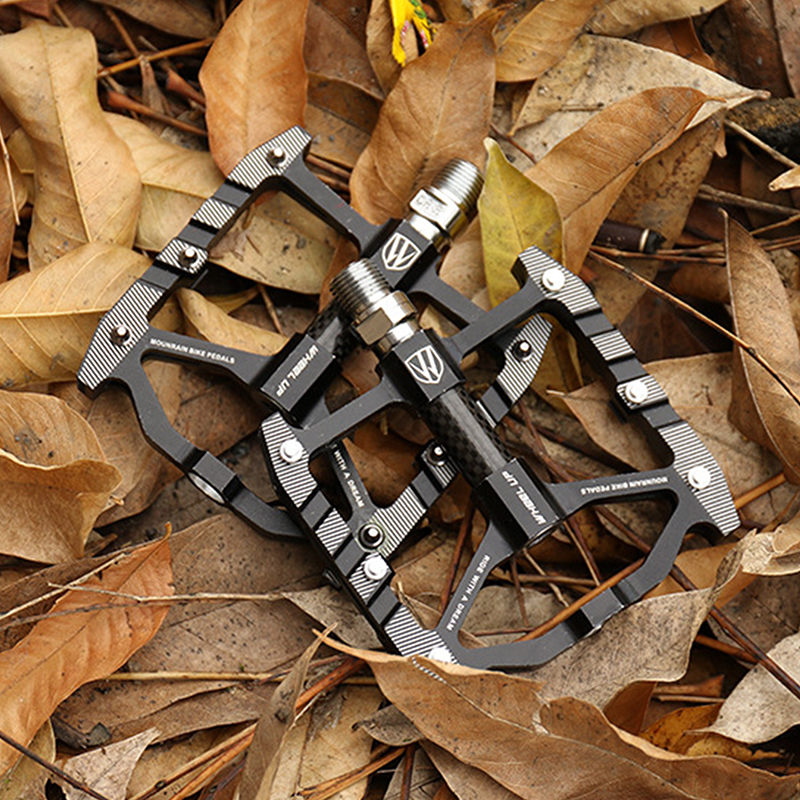 Bicycle Pedals Alloy Flat Platform Bearing Pedal Foot for Road Mountain Bike MTB