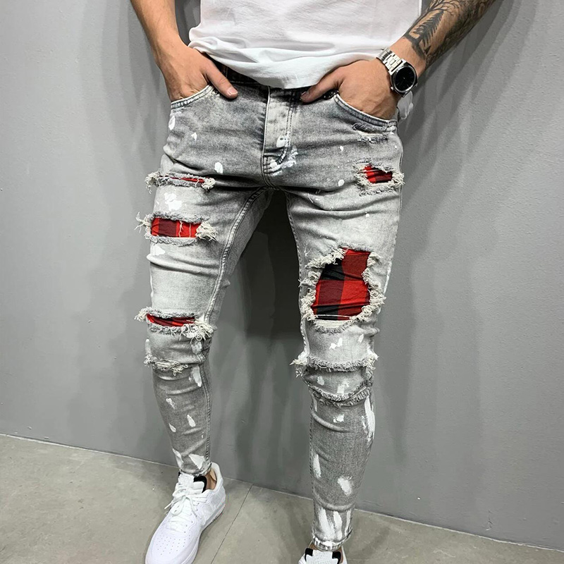 mens stretch skinny jeans plus size