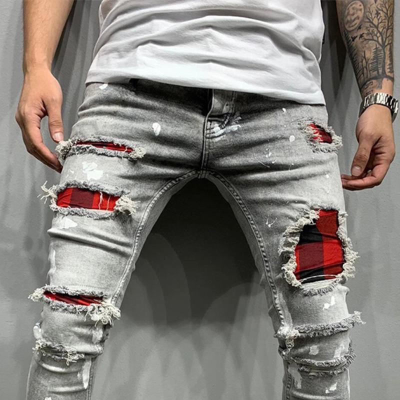 mens plus size black jeans