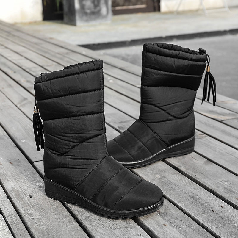 women's fleece lined snow boots