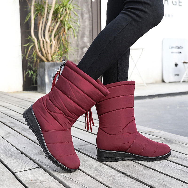 women's fleece lined snow boots