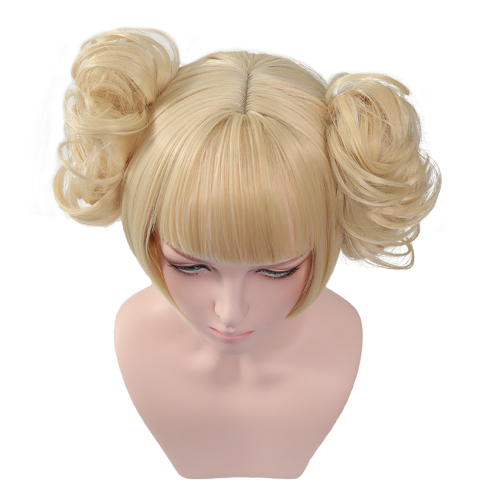 My Hero Academia Himiko Toga Cosplay Wigs Short Blonde Synthetic Hair