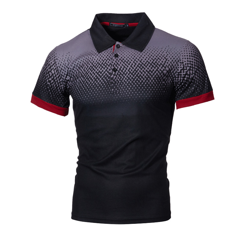 Chinese-Ai-Means-Love-1 Mens Casual Pique Polo T Shirt Slim Fit Adjustable Athletic Short-Sleeves