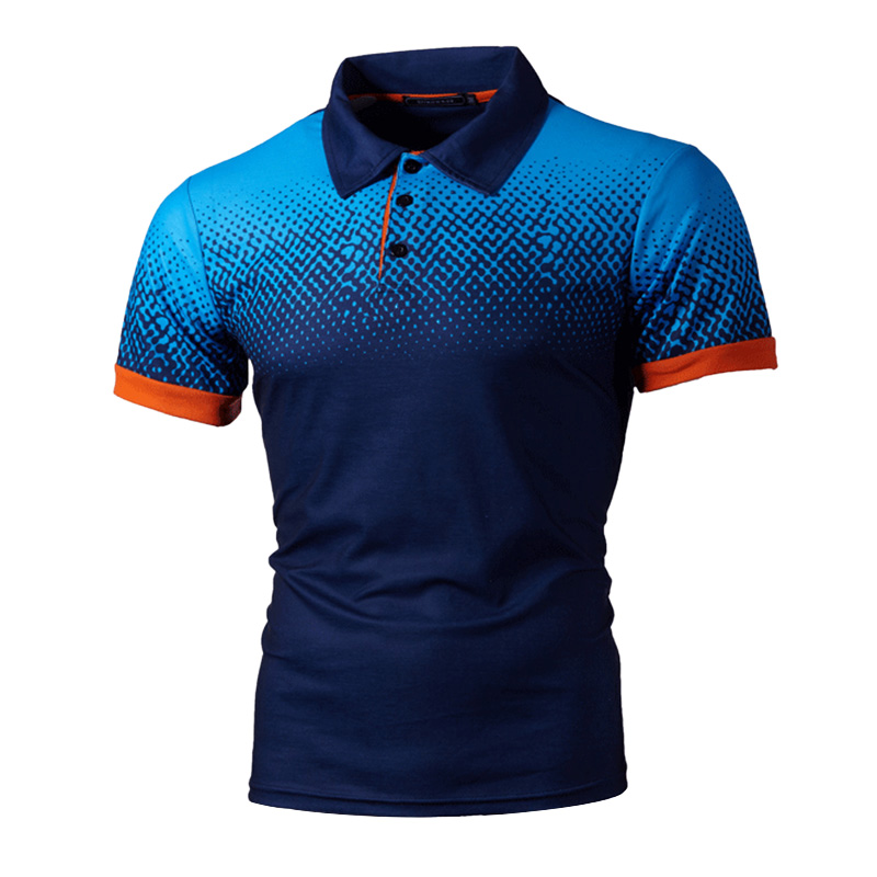THECAT Mens Shirts for Men Cotton Short Sleeve Shirt Jerseys Golftennis Homme Blusas