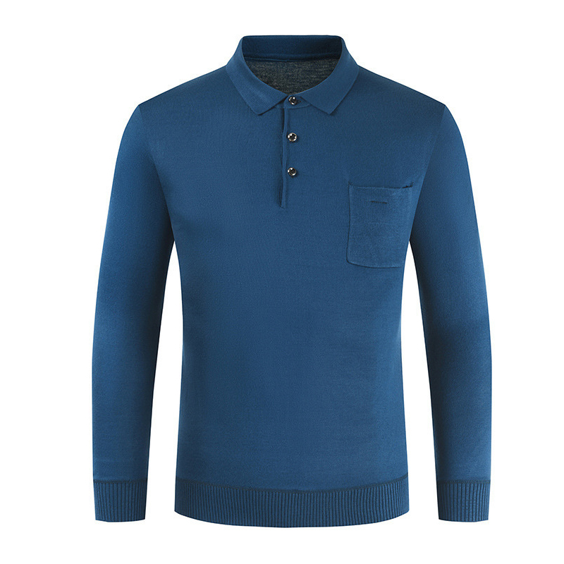 Mens Knitted Polo Shirts Casual 3 
