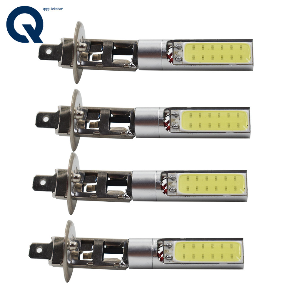 2x H1 Super White 12V CREE LED Headlight High Beam Low Beam Light SMD Bulbs