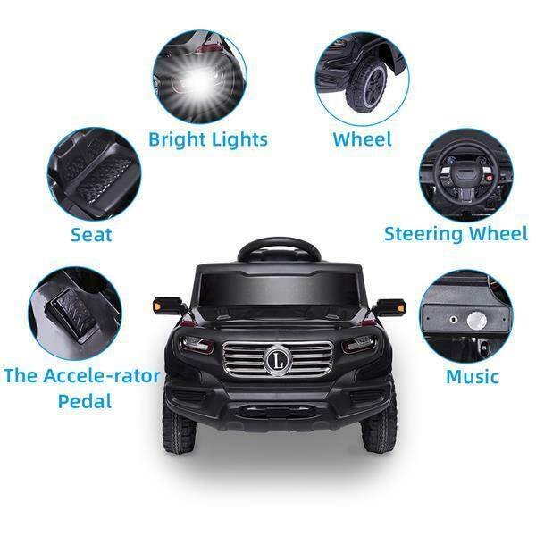 Details about   LEADZM Kids Ride on Car Toys 6V Battery Power Wheels Music Light Remote Control 
