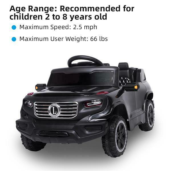 Safety Kids Ride on Car Toys Battery Power Wheels Music Light Remote Control 