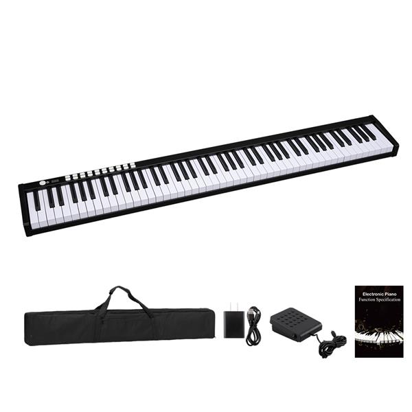 88 Keys Digital Piano Built-In Speakers Rechargeable Bluetooth US | eBay