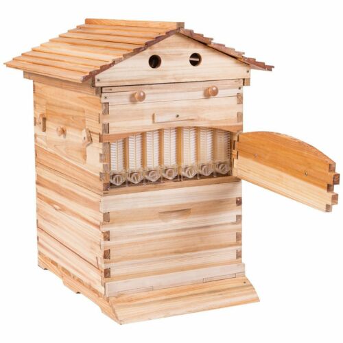 thumbnail 16  - Large Outdoor Vertical Bee Honey Beehive Frame + Beekeeping Brood Cedarwood Box