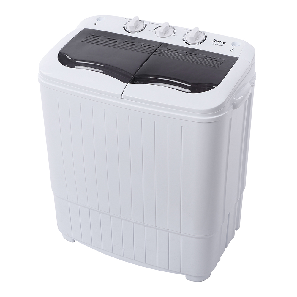 Portable Laundry Washing Machine Semi Automatic Top Loading Compact Washer Tub