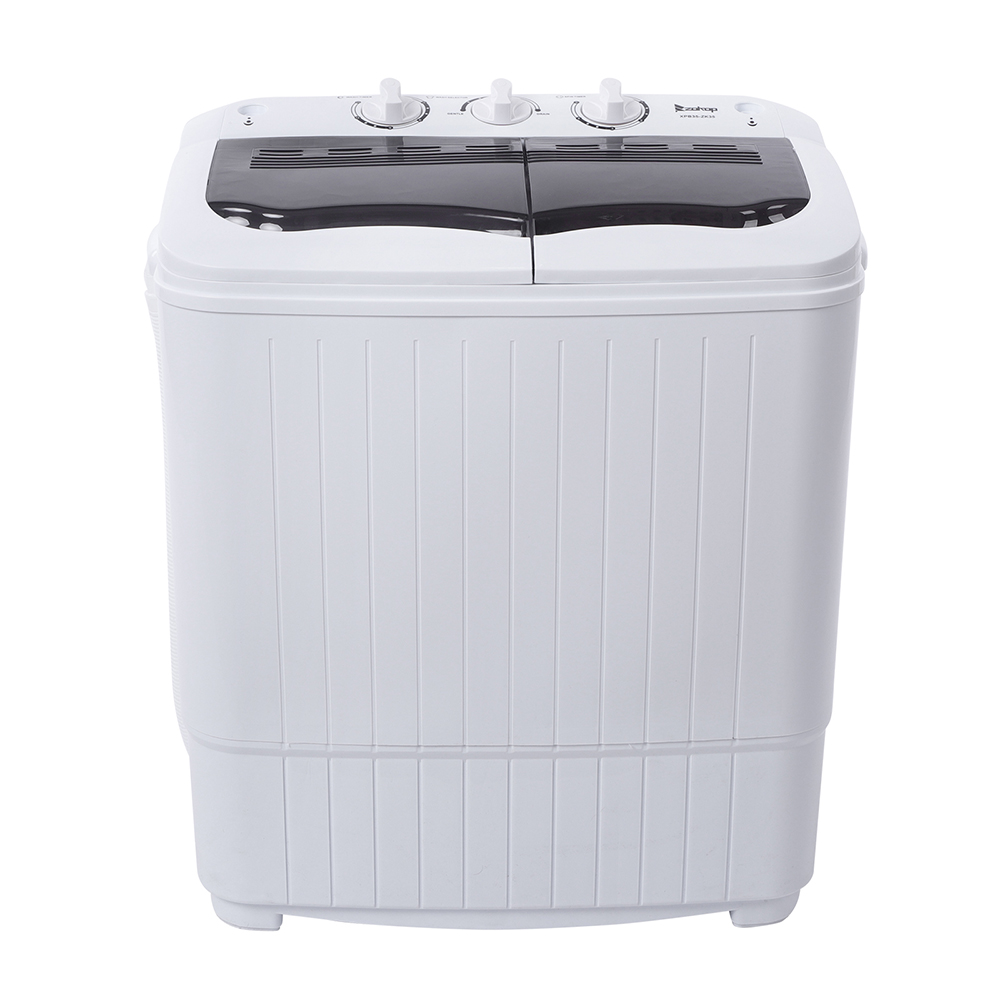 Portable Laundry Washing Machine Semi Automatic Top Loading Compact Washer  Tub