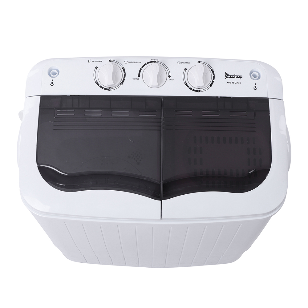 Portable Laundry Washing Machine Semi Automatic Top Loading Compact Washer Tub