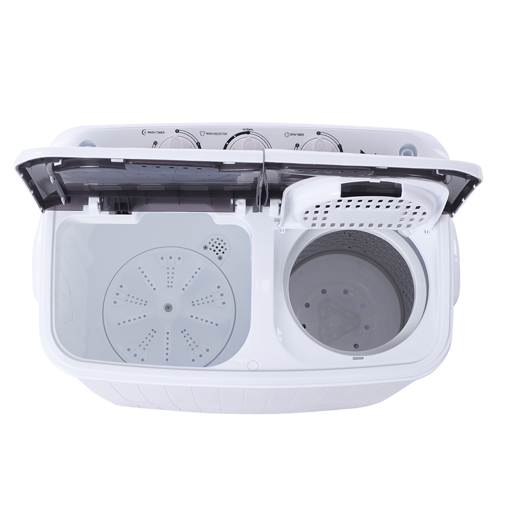 Portable Laundry Washing Machine Semi Automatic Top Loading Compact Washer Tub