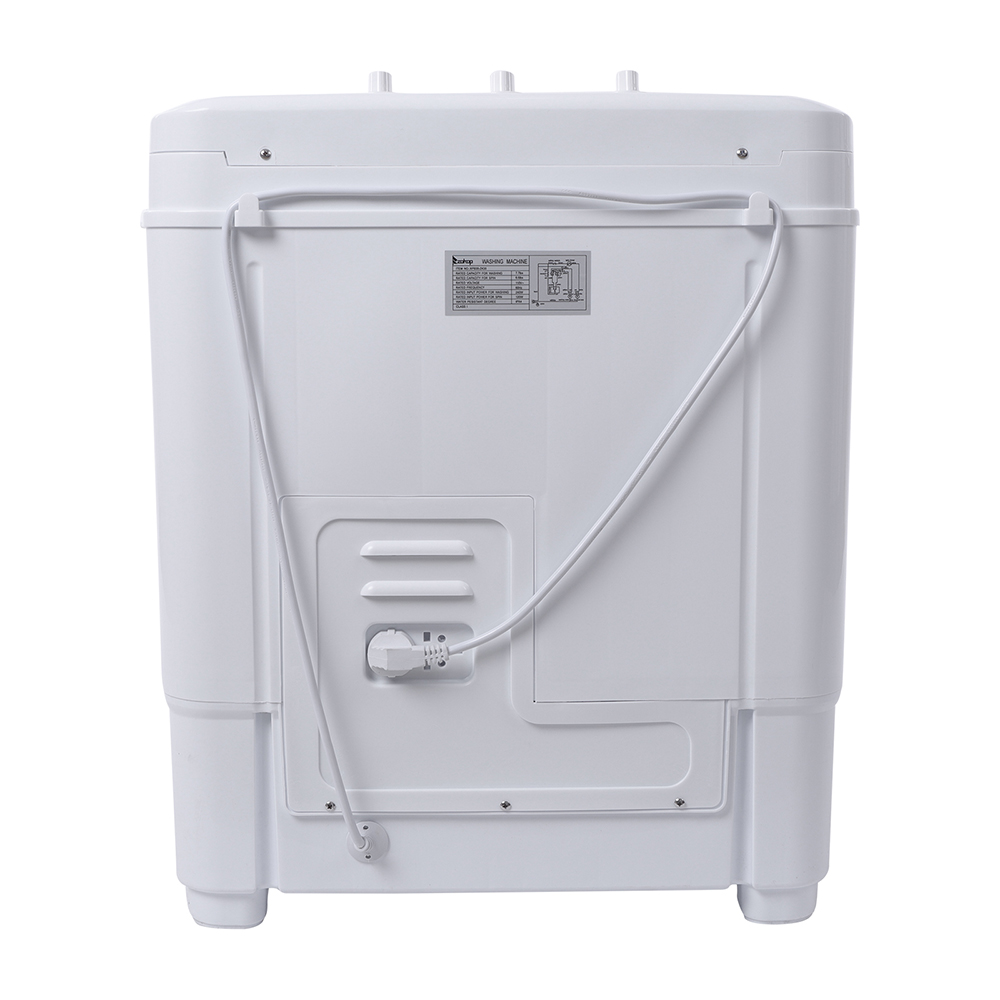 Portable Laundry Washing Machine Semi Automatic Top Loading Compact Washer Tub