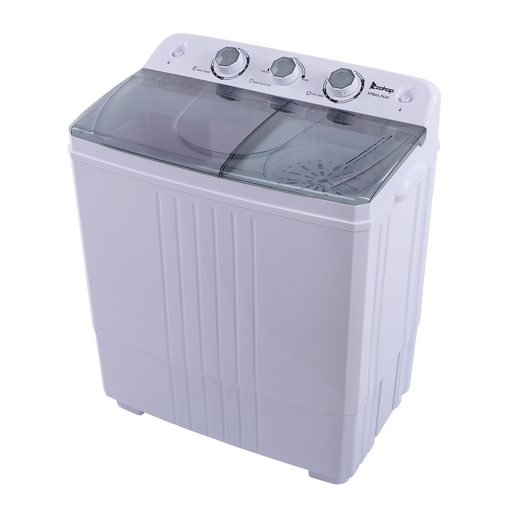 Portable Laundry Washing Machine Semi Automatic Top Loading Compact Washer Tub