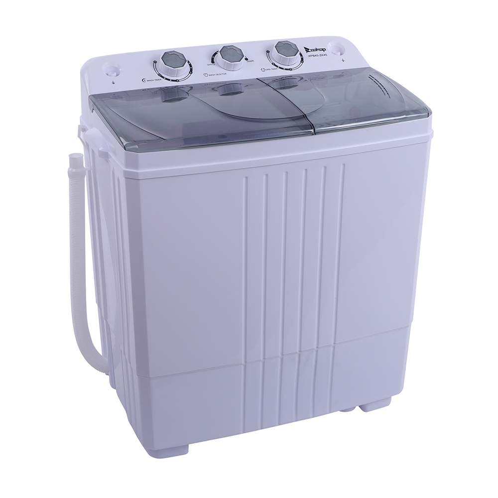 Portable Laundry Washing Machine Semi Automatic Top Loading Compact Washer Tub