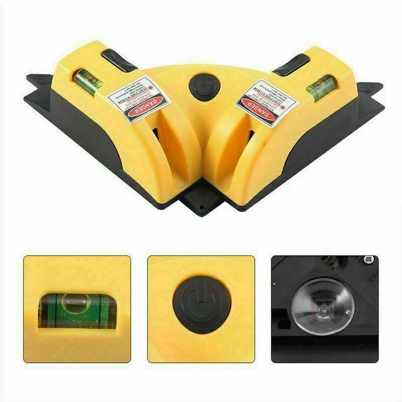 Right Angle 90° Vertical Horizontal Laser Line Projection Level Measuring Tool - Bild 13 von 15